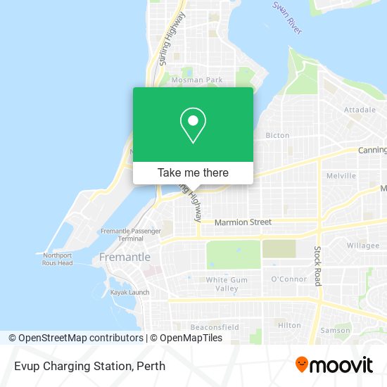 Evup Charging Station map