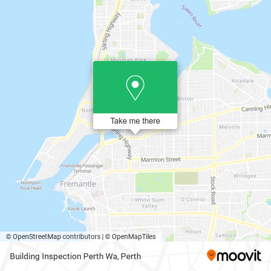Building Inspection Perth Wa map