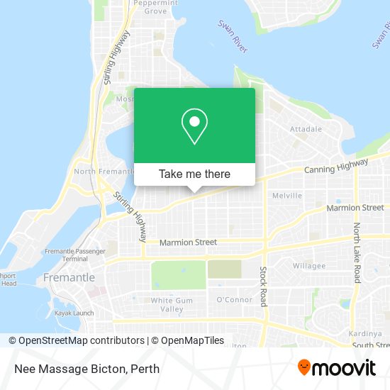 Nee Massage Bicton map