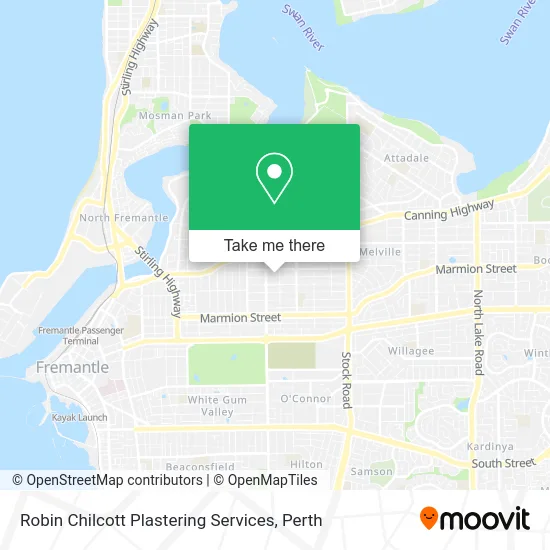 Mapa Robin Chilcott Plastering Services