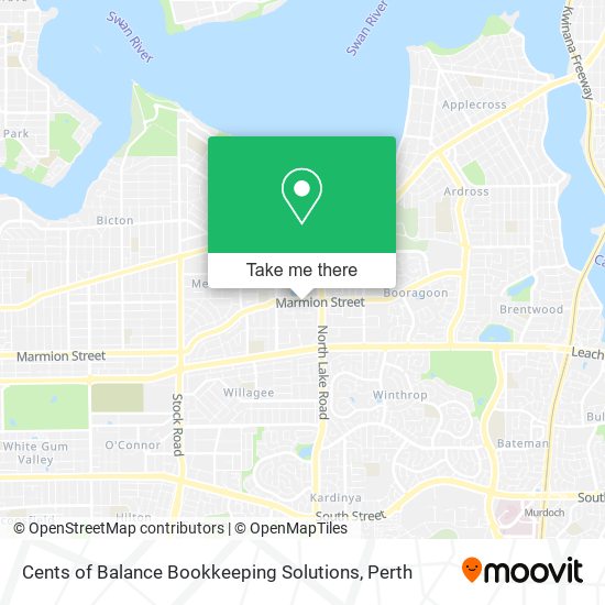 Cents of Balance Bookkeeping Solutions map
