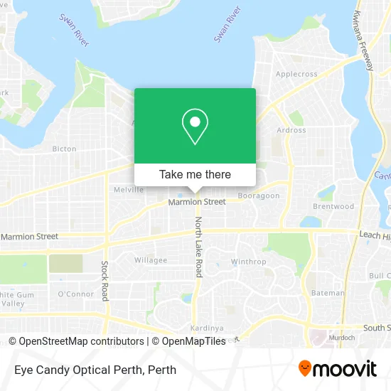 Mapa Eye Candy Optical Perth