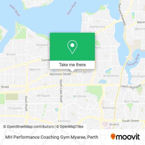 Mapa MH Performance Coaching Gym Myaree