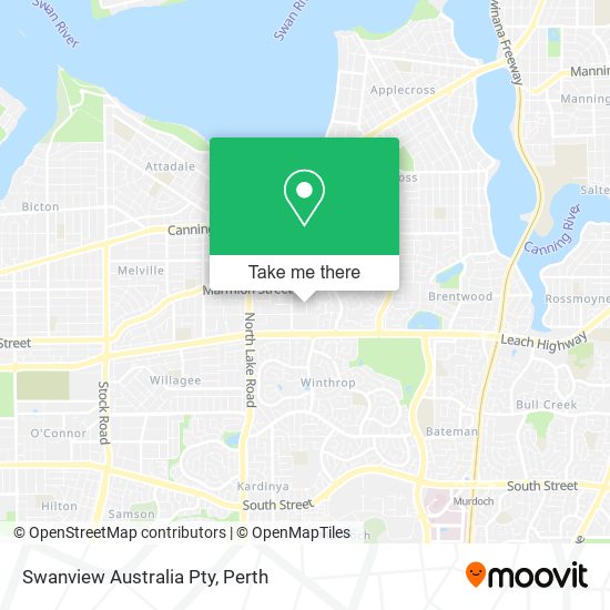 Swanview Australia Pty map