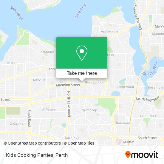 Kids Cooking Parties map