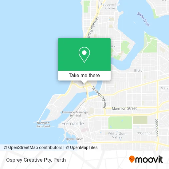 Mapa Osprey Creative Pty