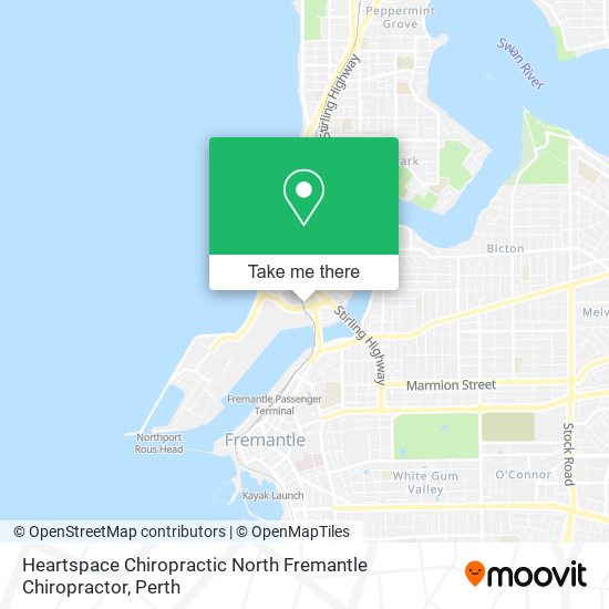 Mapa Heartspace Chiropractic North Fremantle Chiropractor