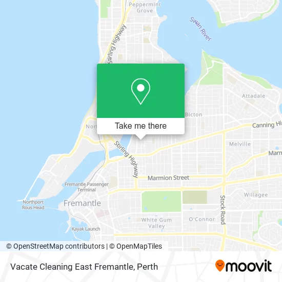 Vacate Cleaning East Fremantle map