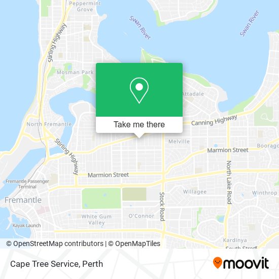 Cape Tree Service map
