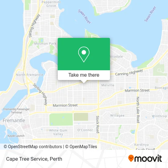 Mapa Cape Tree Service