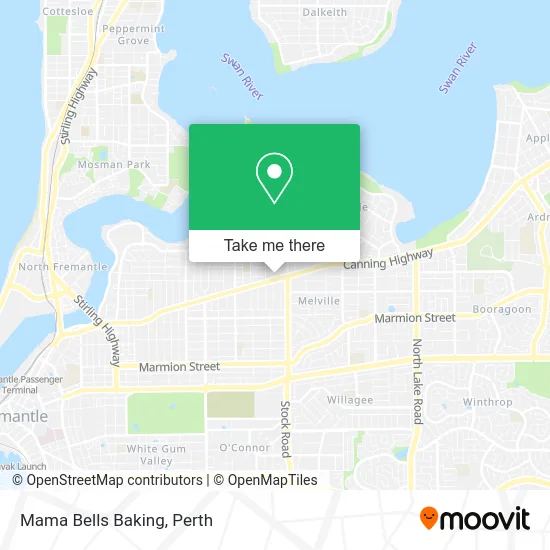 Mapa Mama Bells Baking