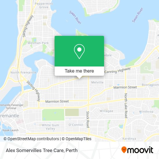 Alex Somervilles Tree Care map