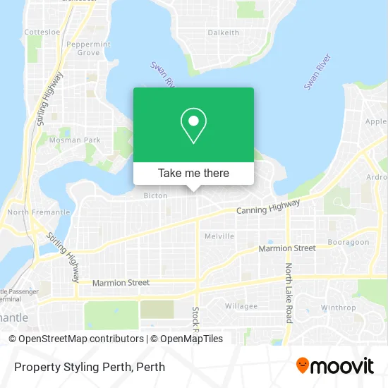 Property Styling Perth map