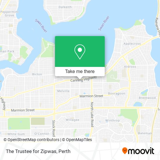 The Trustee for Zipwas map
