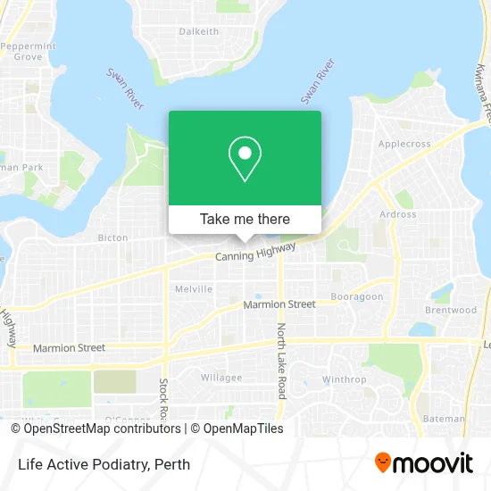 Mapa Life Active Podiatry