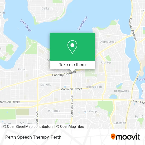Mapa Perth Speech Therapy