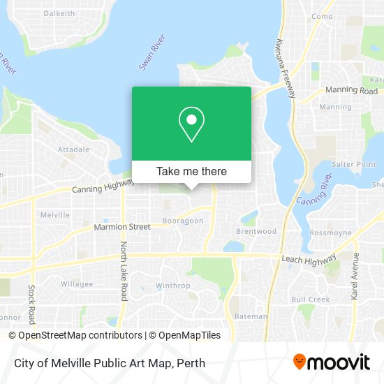 City of Melville Public Art Map map