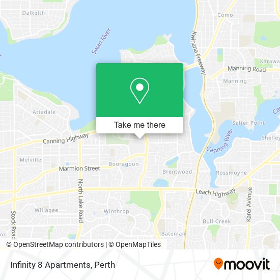 Infinity 8 Apartments map