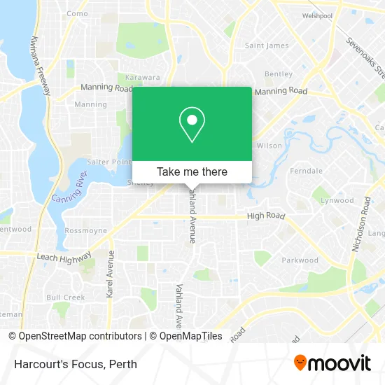 Mapa Harcourt's Focus