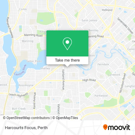 Mapa Harcourts Focus