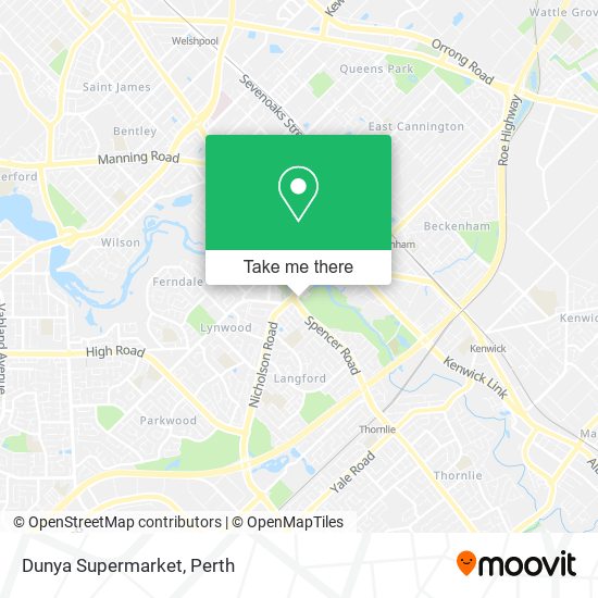 Dunya Supermarket map