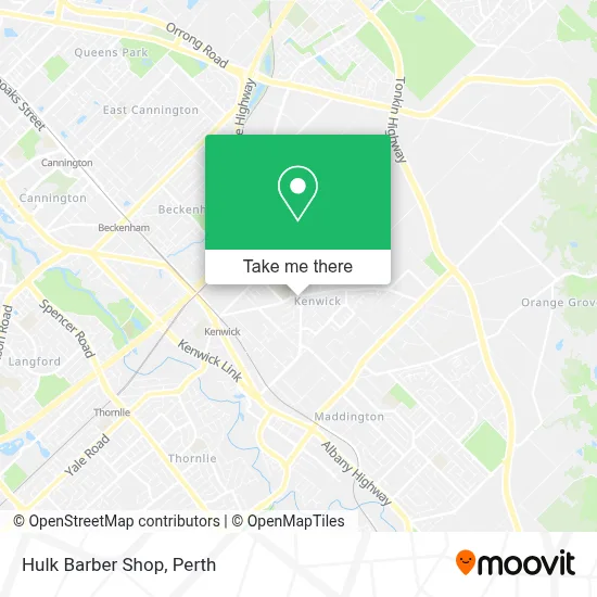 Mapa Hulk Barber Shop