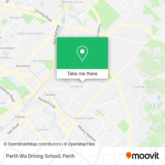 Perth Wa Driving School map