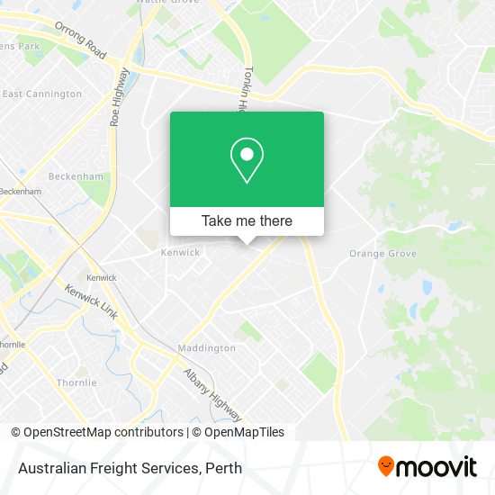 Australian Freight Services map