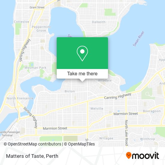 Matters of Taste map
