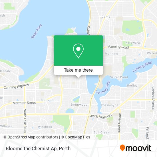 Blooms the Chemist Ap map