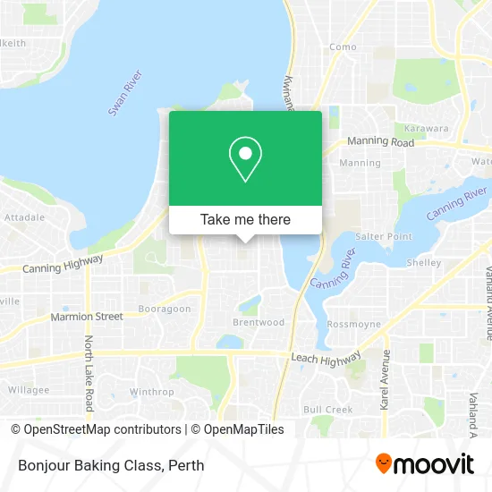 Mapa Bonjour Baking Class