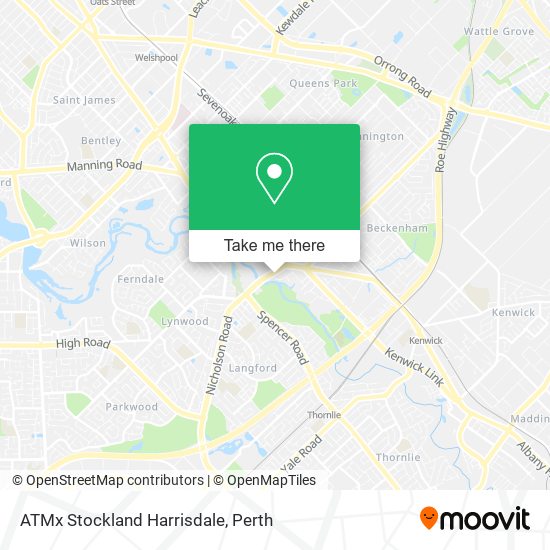 Mapa ATMx Stockland Harrisdale