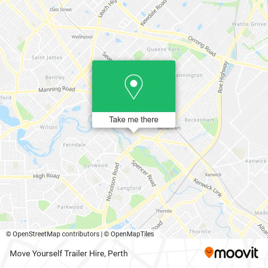 Mapa Move Yourself Trailer Hire