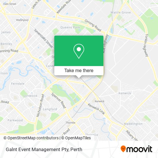 Galnt Event Management Pty map