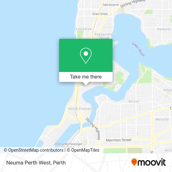 Mapa Neuma Perth West