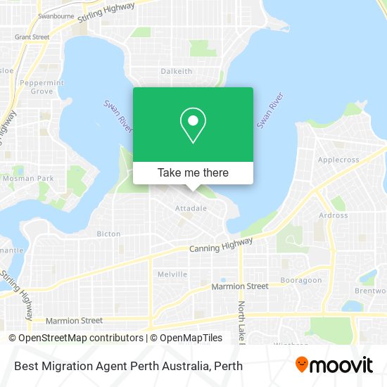 Best Migration Agent Perth Australia map