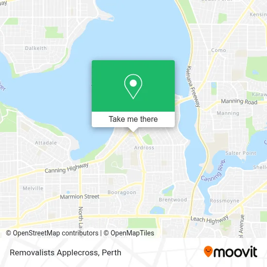 Mapa Removalists Applecross