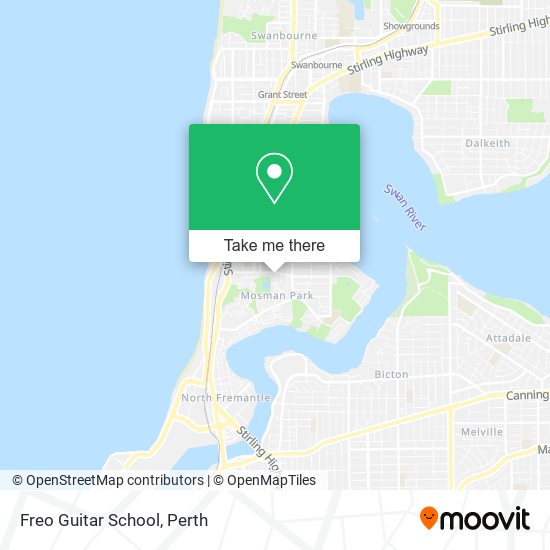 Freo Guitar School map