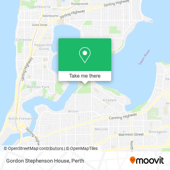 Gordon Stephenson House map