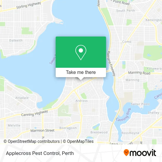 Mapa Applecross Pest Control
