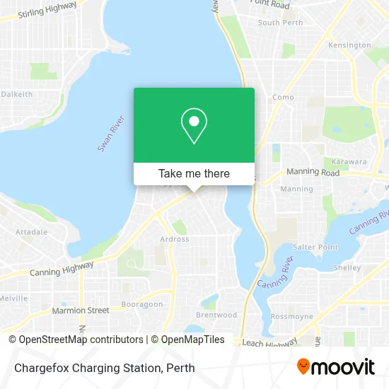 Mapa Chargefox Charging Station