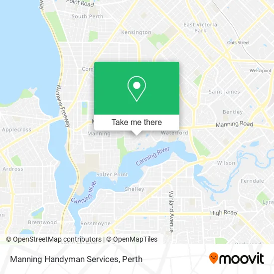 Mapa Manning Handyman Services