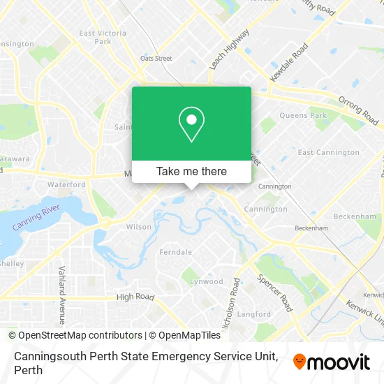 Canningsouth Perth State Emergency Service Unit map
