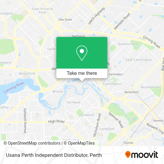 Mapa Usana Perth Independent Distributor