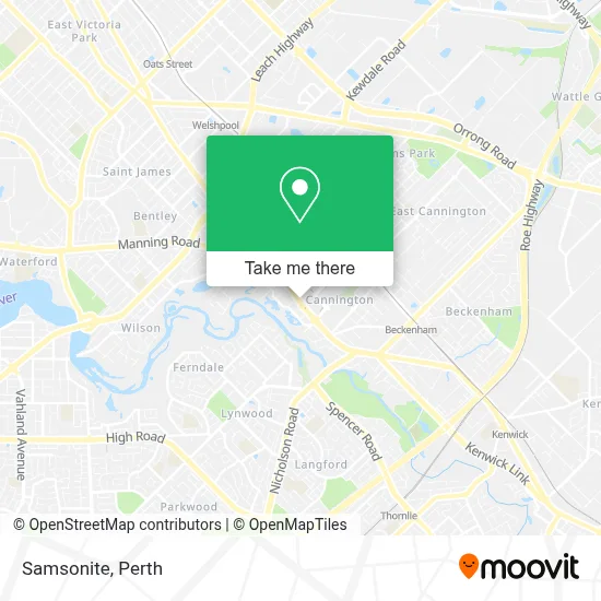 Mapa Samsonite