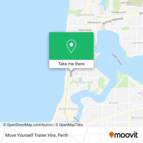 Mapa Move Yourself Trailer Hire