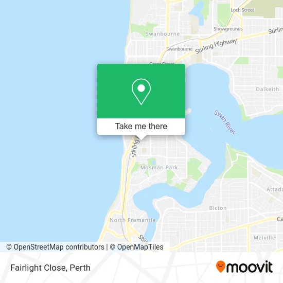 Mapa Fairlight Close