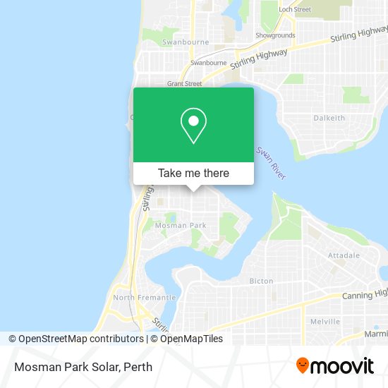 Mapa Mosman Park Solar