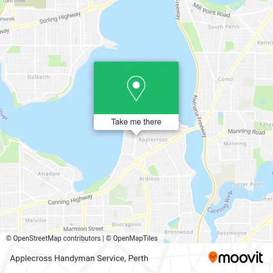 Mapa Applecross Handyman Service