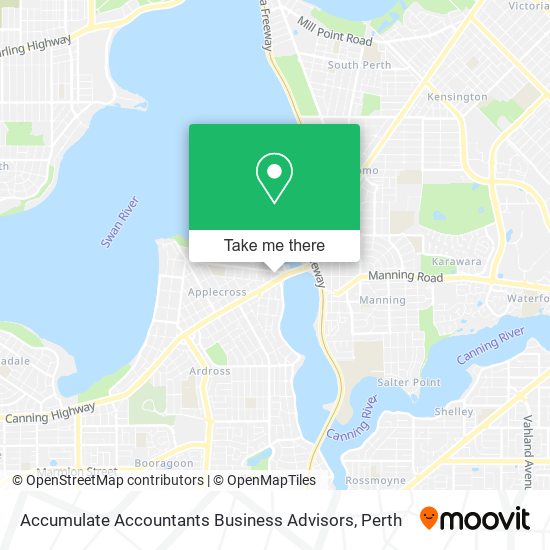 Accumulate Accountants Business Advisors map